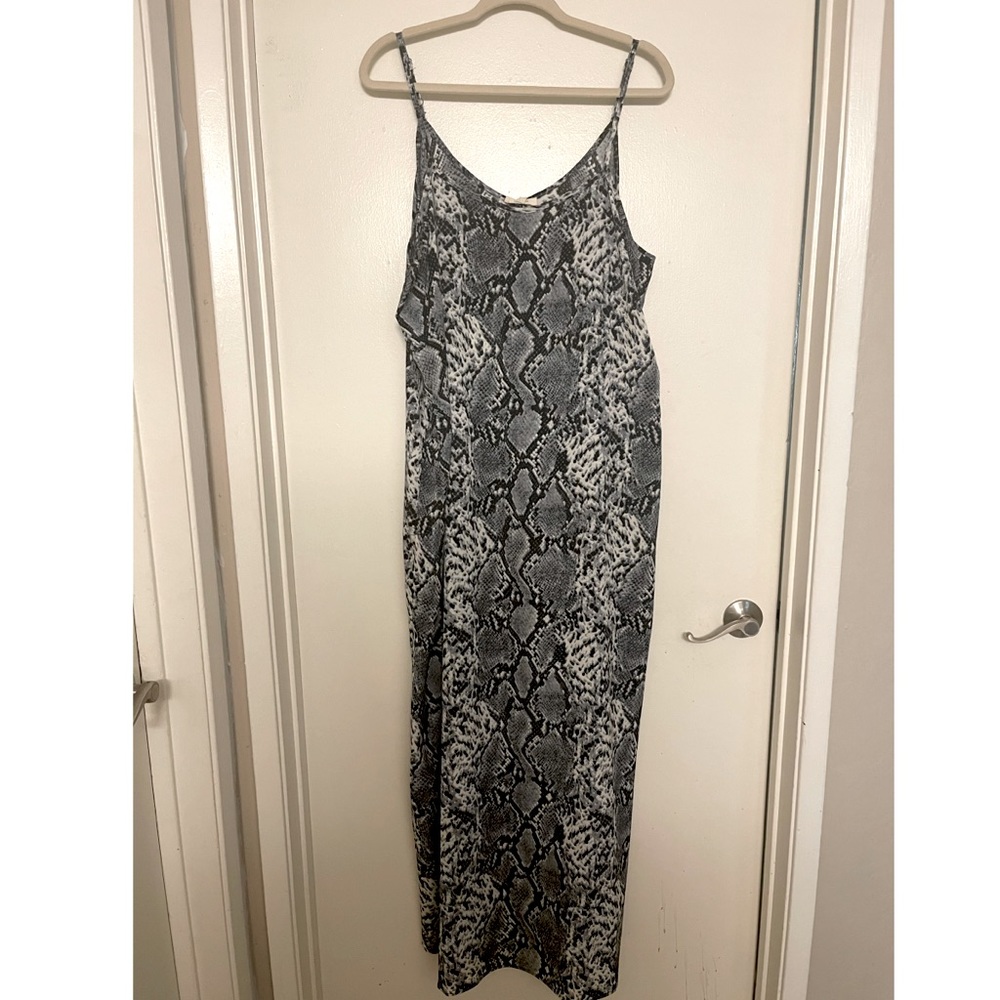 NWT ODDY PLUS SIZE SNAKE SKIN PRINTED MAXI
